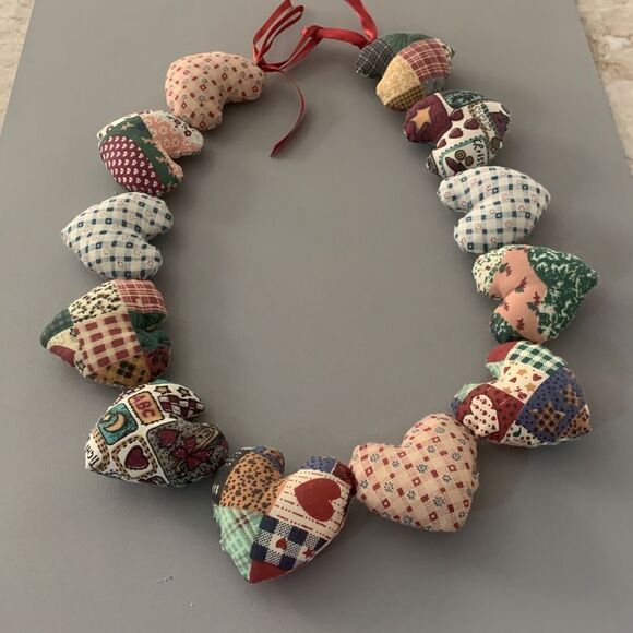 Hand Crafted Other - Puffed Heart Garland